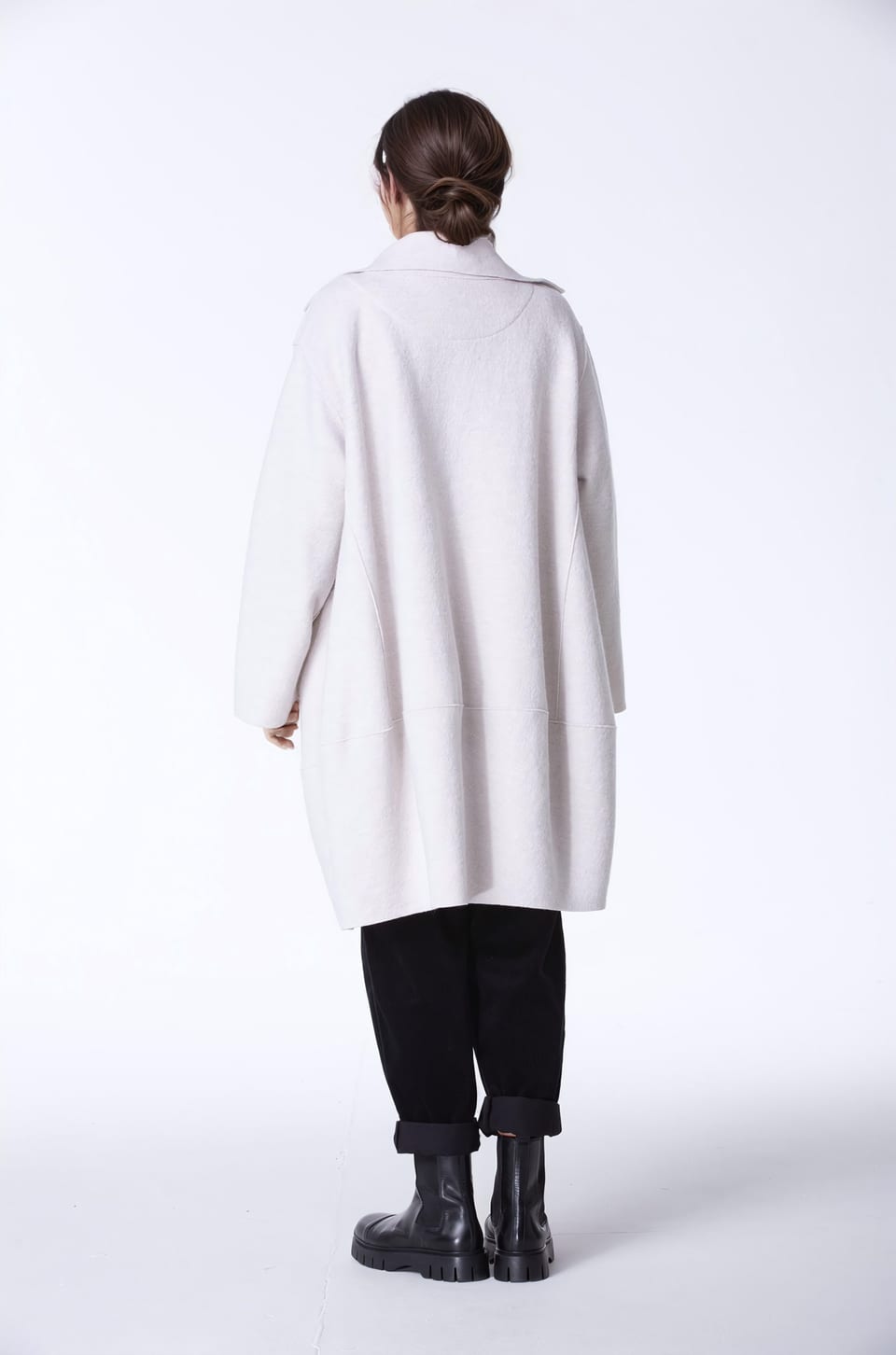 Outdoor jacket 402 - Premium OSKA boiled wool - 120ECRU - 10240710078