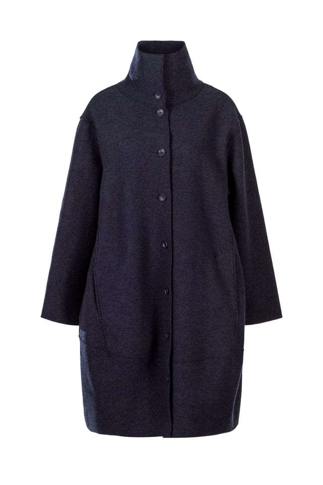 Outdoor jacket 402 - Premium OSKA boiled wool - 490NAVY - 10240710078