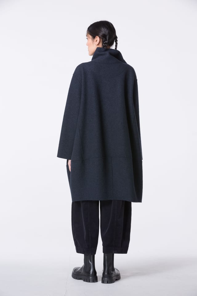 Outdoor jacket 402 - Premium OSKA boiled wool - 490NAVY - 10240710078