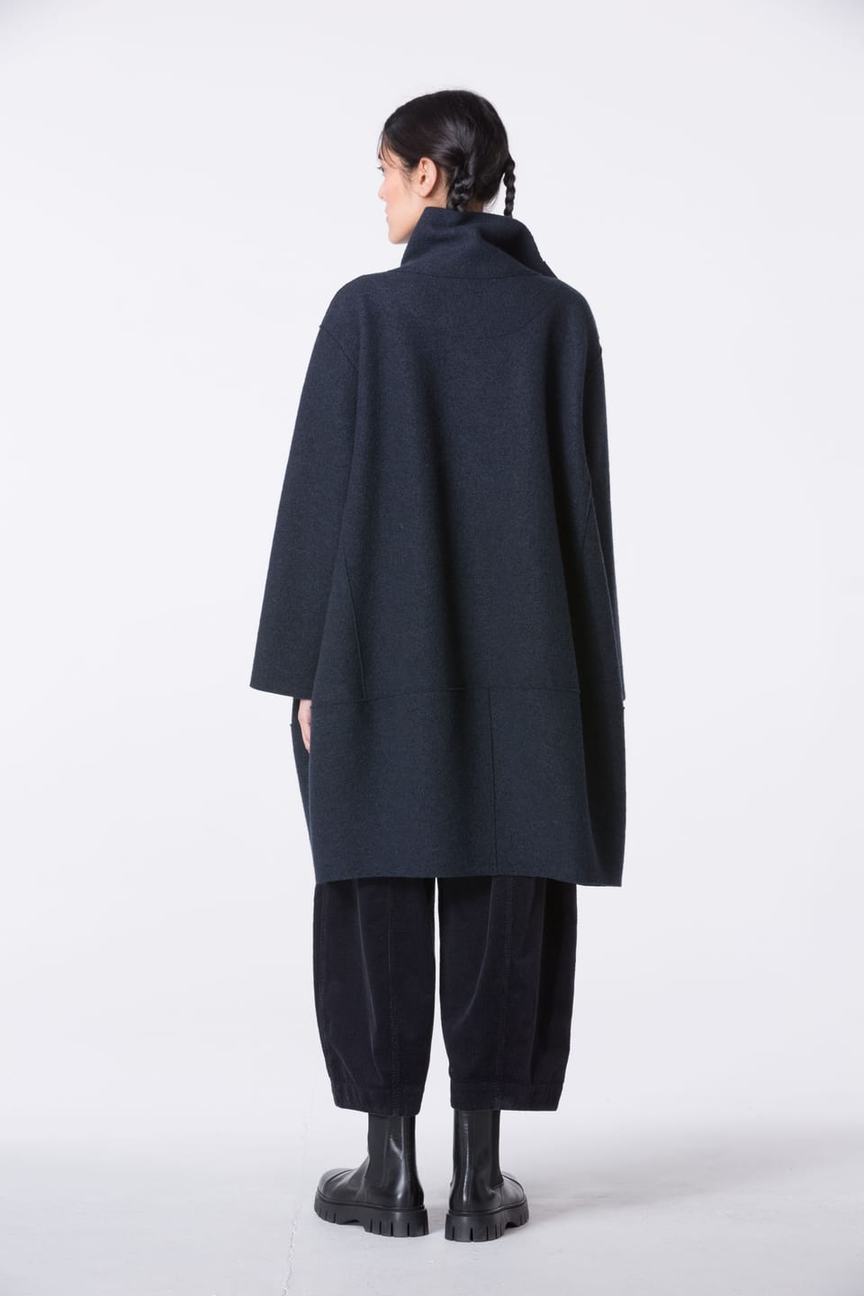 Outdoor jacket 402 - Premium OSKA boiled wool - 490NAVY - 10240710078