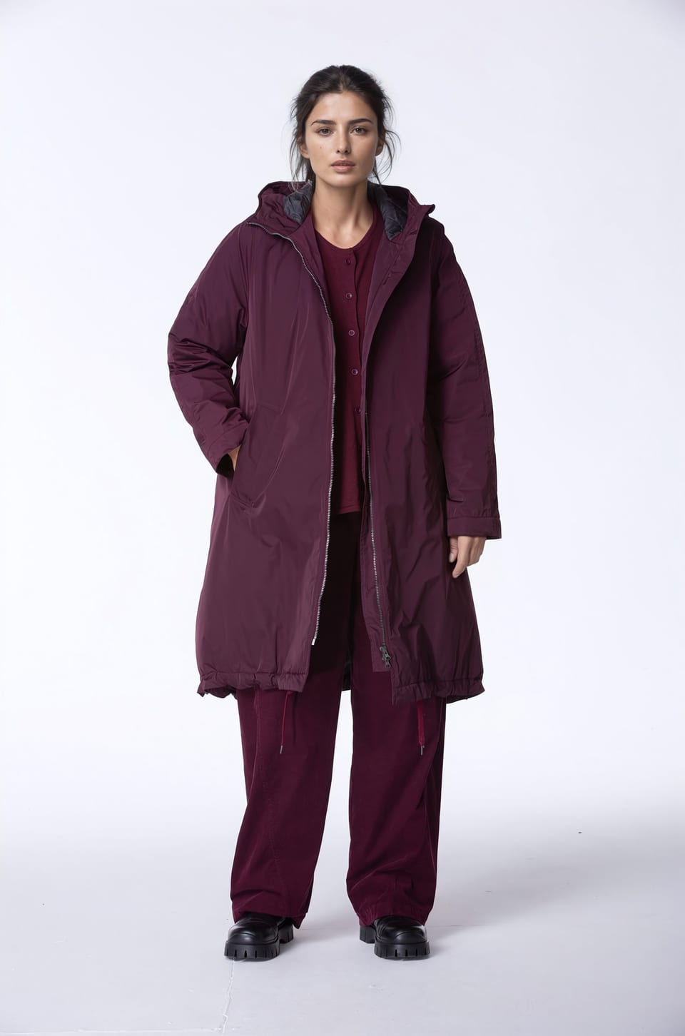 Bunda 403 - Venkovní polyester - 370WINE - 10240710079