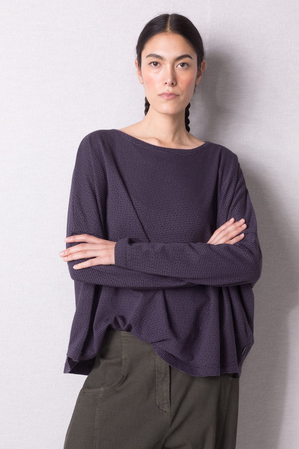 Pullover 440 - Reiner Baumwolljersey - 480ACAI - 10240710084