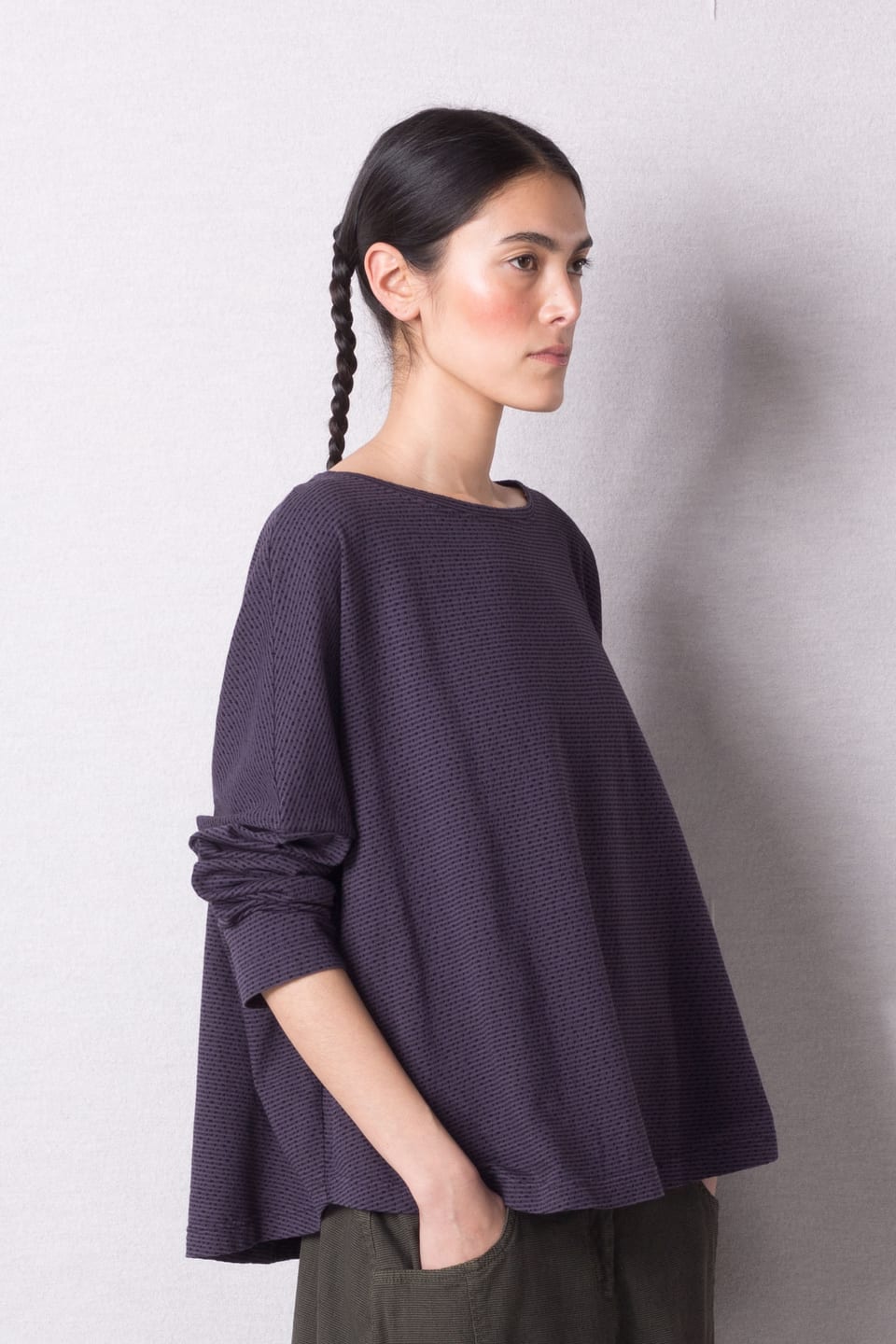 Pullover 440 - Reiner Baumwolljersey - 480ACAI - 10240710084