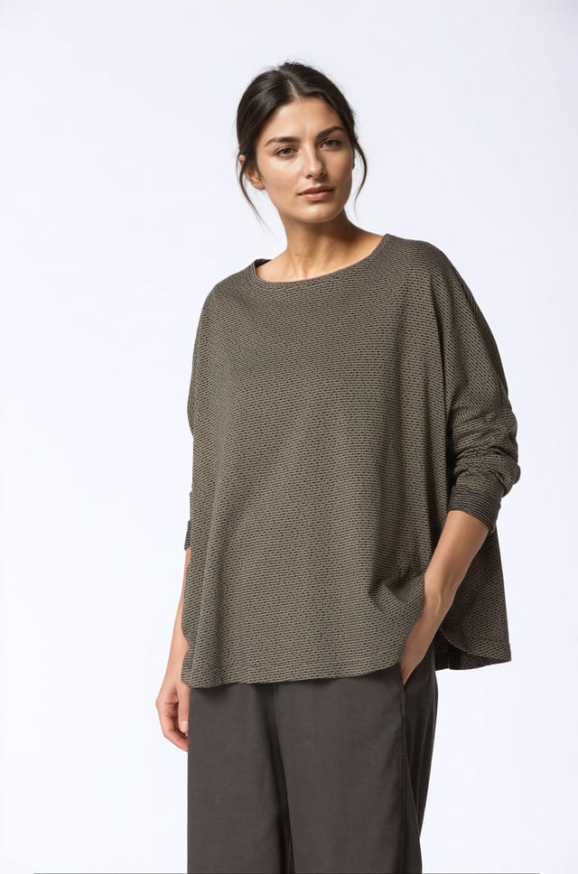Pullover 440 - Reiner Baumwolljersey - 770LICHEN - 10240710084