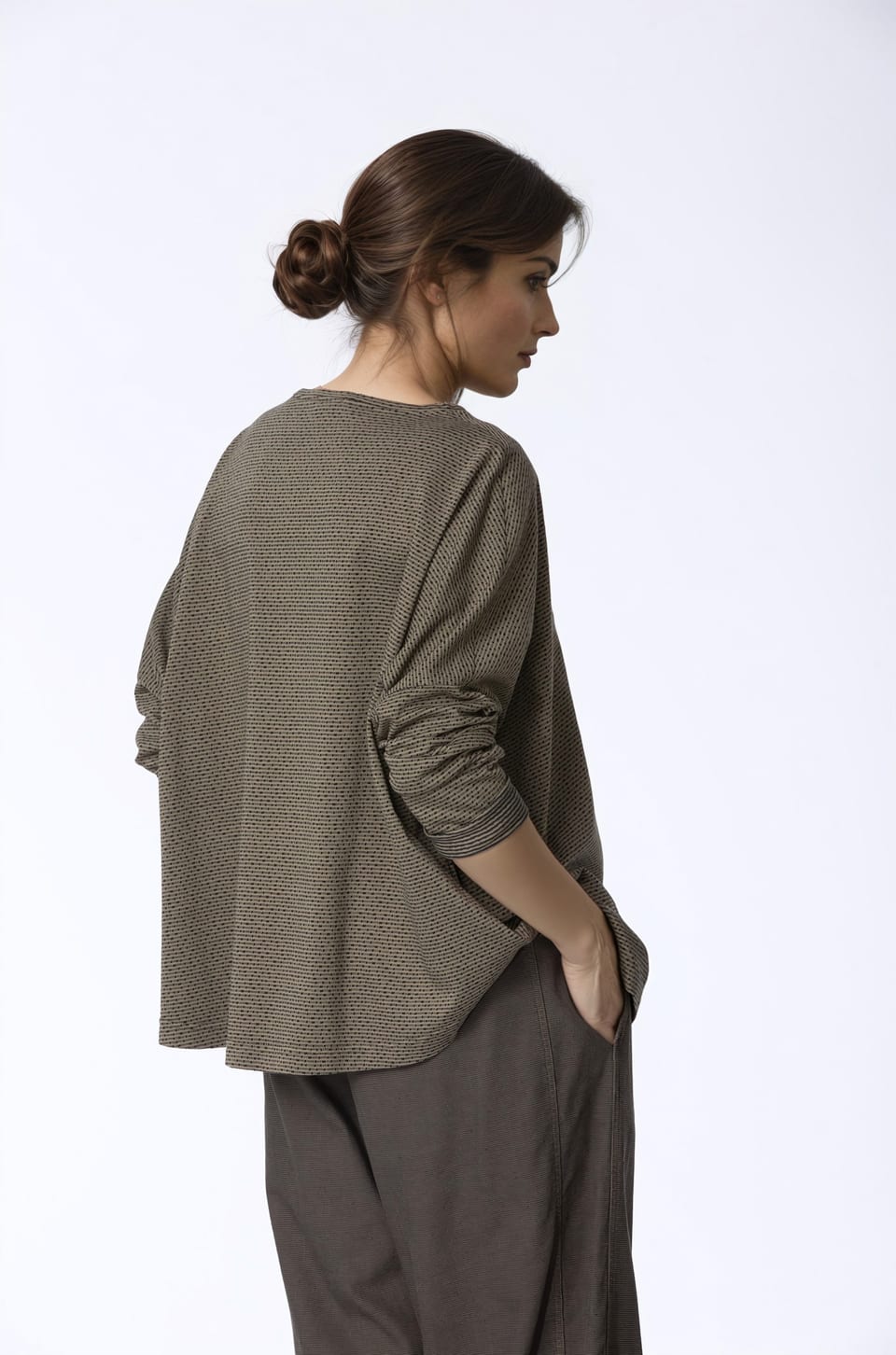 Pullover 440 - Reiner Baumwolljersey - 770LICHEN - 10240710084