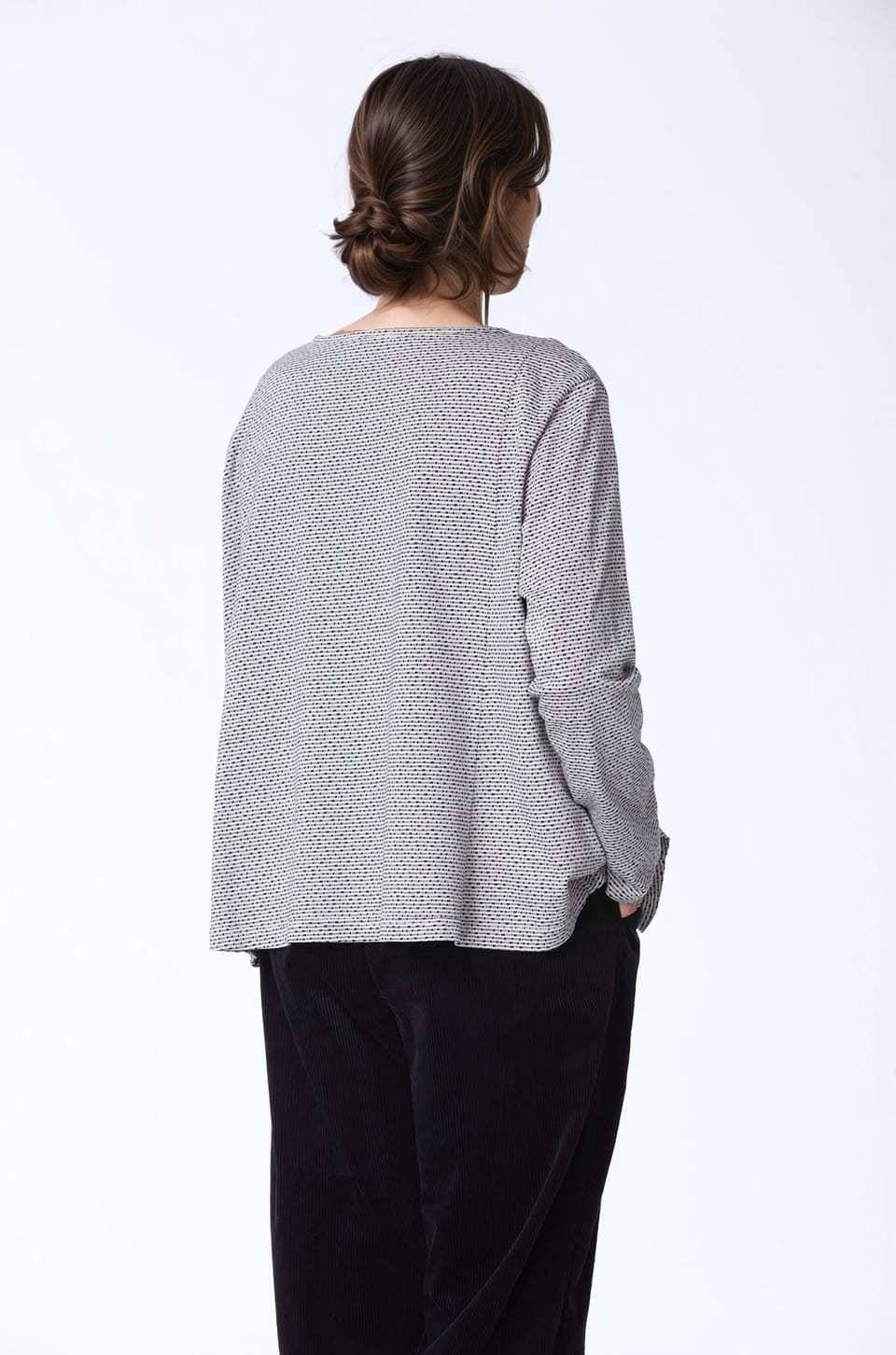 Pullover 443 - Reiner Baumwolljersey - 120ECRU - 10240710085