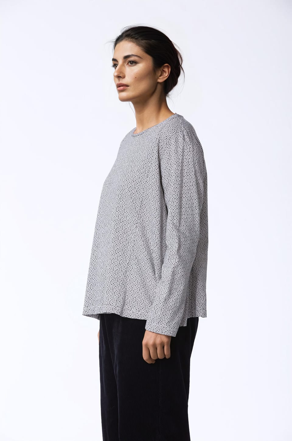 Pullover 443 - Reiner Baumwolljersey - 120ECRU - 10240710085