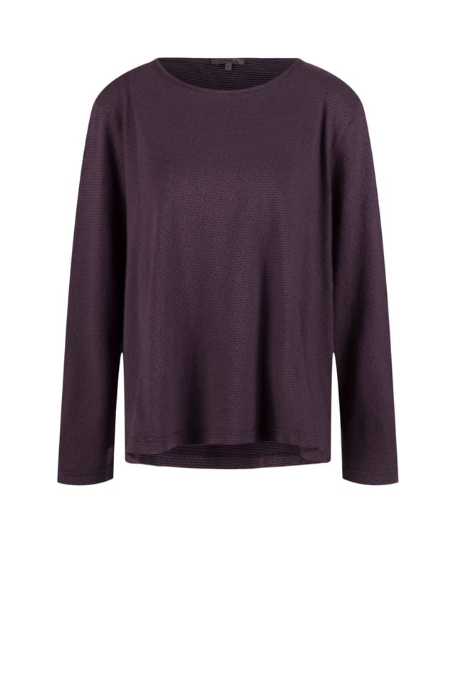 Pullover 443 - Reiner Baumwolljersey - 480ACAI - 10240710085