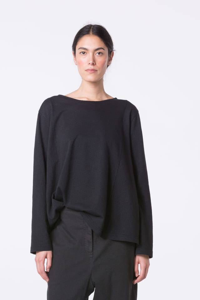 Pullover 443 - Pure cotton jersey - 990BLACK - 10240710085