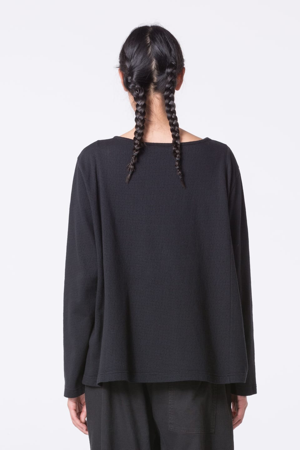 Pullover 443 - Reiner Baumwolljersey - 990BLACK - 10240710085