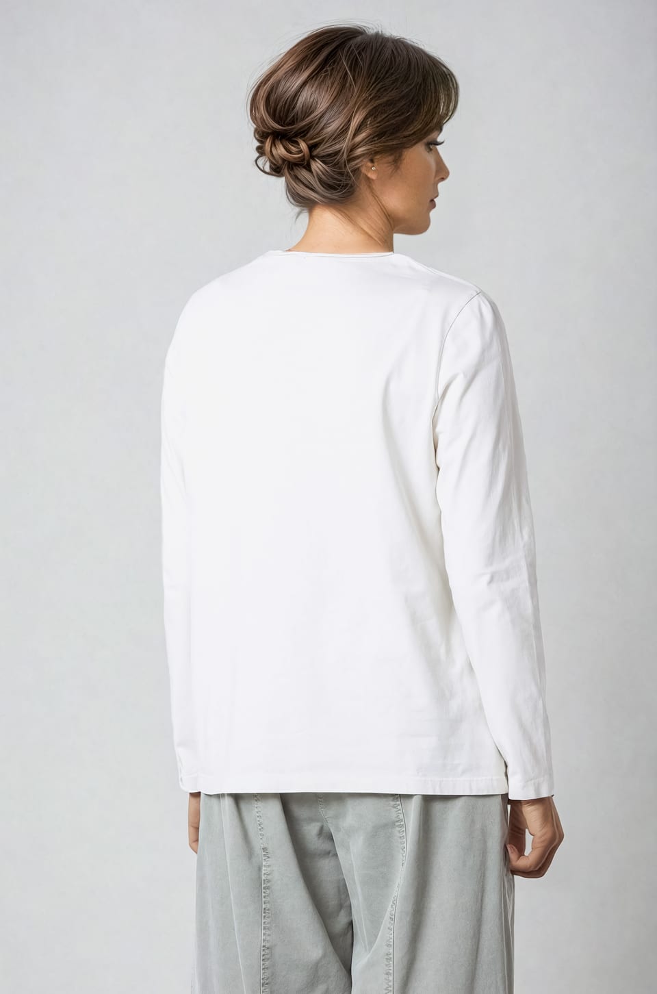 Shirt 408 - Organic cotton jersey - 120ECRU - 10240710087