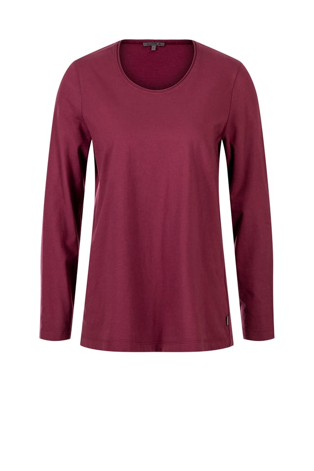 Shirt 408 - Organic cotton jersey - 370WINE - 10240710087
