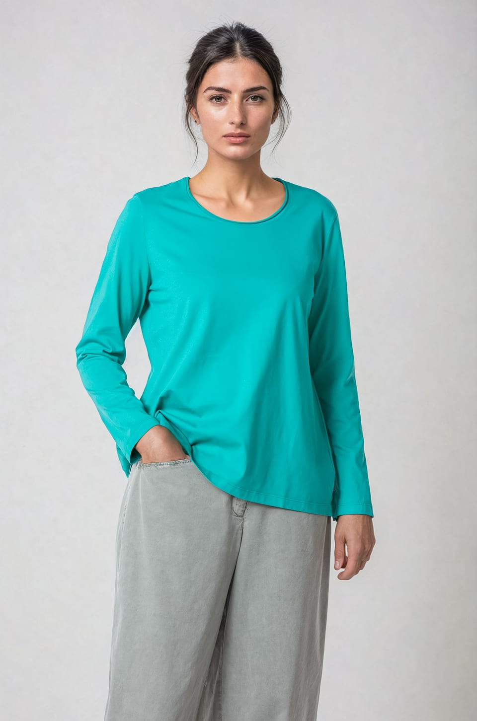Shirt 408 - Organic cotton jersey - 650AMULET - 10240710087
