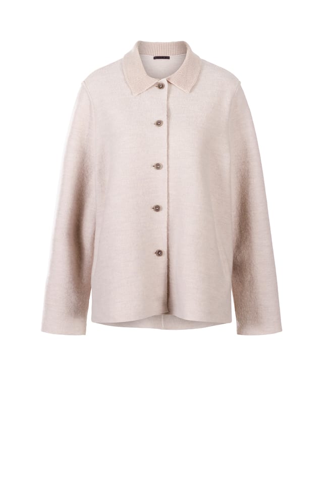 Jacket 412 - Premium OSKA boiled wool - 120ECRU - 10240710088