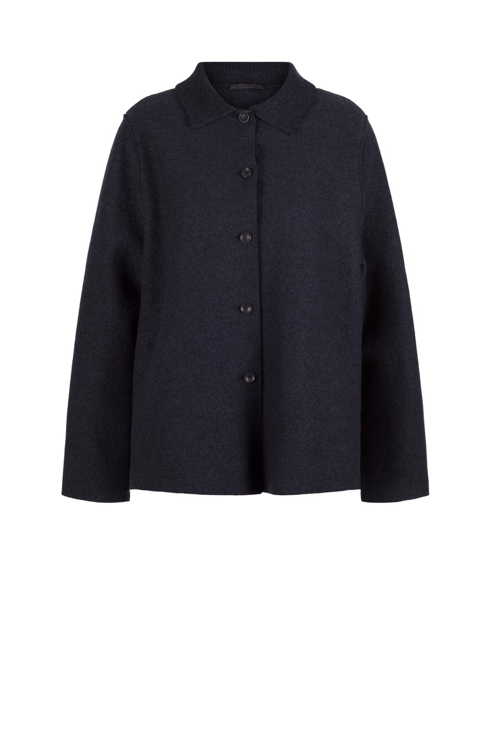 Bunda 412 - Prémiová vařená vlna OSKA - 490NAVY - 10240710088