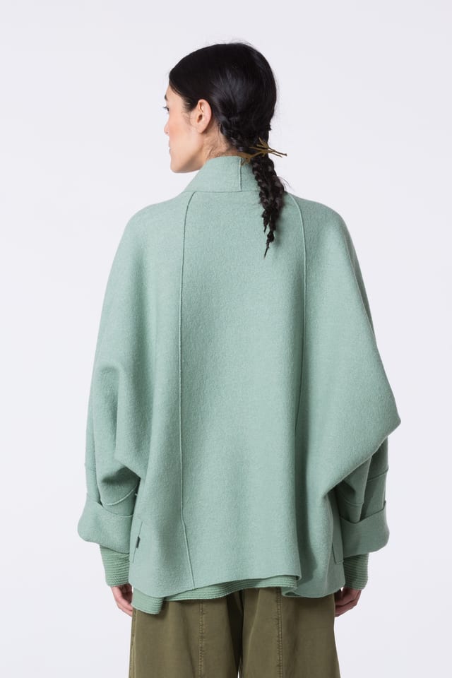 Outdoor jacket 407 - Premium OSKA boiled wool - 630HERBAL - 10240710089