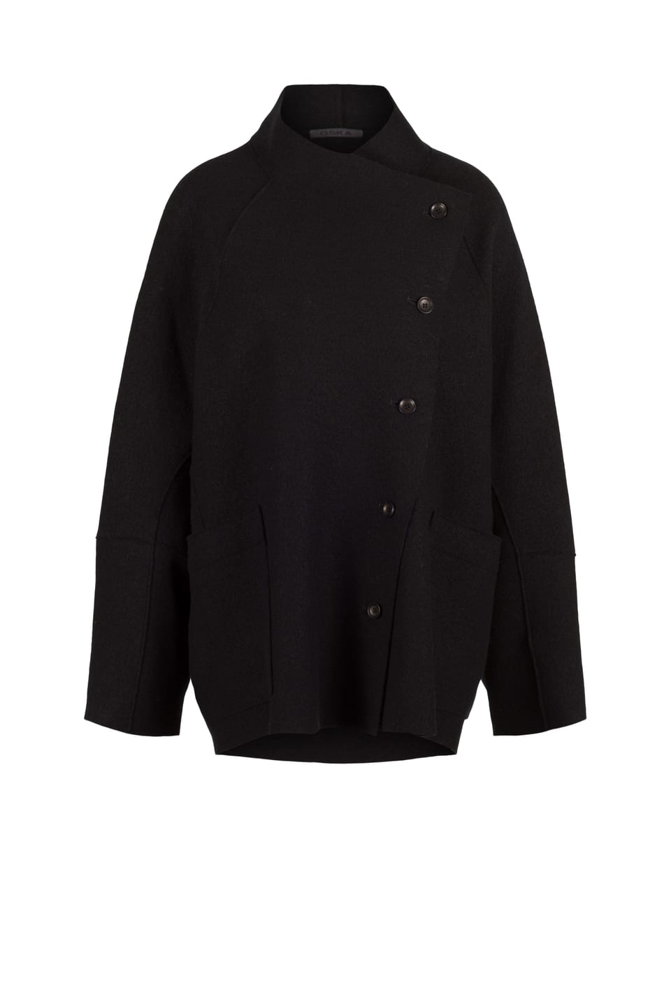 Outdoor jacket 407 - Premium OSKA boiled wool - 990BLACK - 10240710089