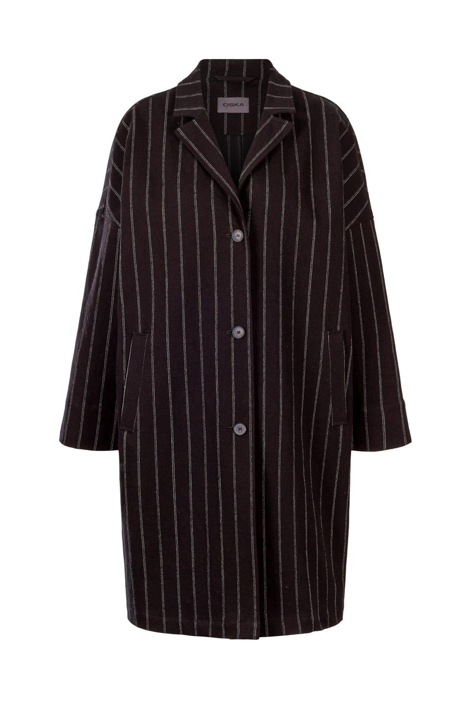 Coat 407 - Cotton-wool blend - 990BLACK - 10240710090