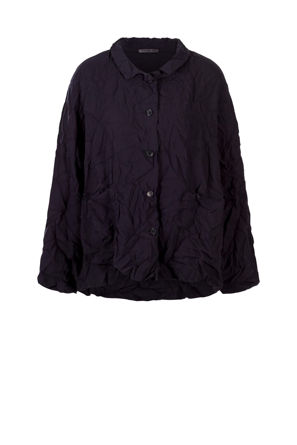 Jacket 413 Plissee - Technical fabric in a crinkled look - 490NAVY - 10240710091