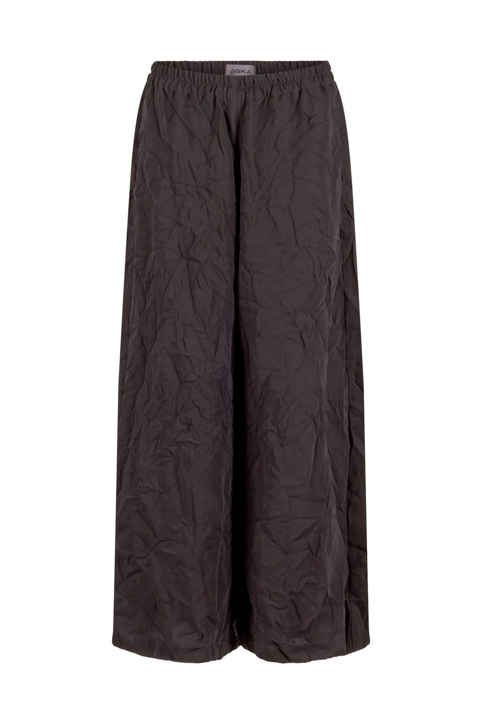 Trousers 424 Plissee - Technical fabric in a crinkled look - 990BLACK - 10240710092