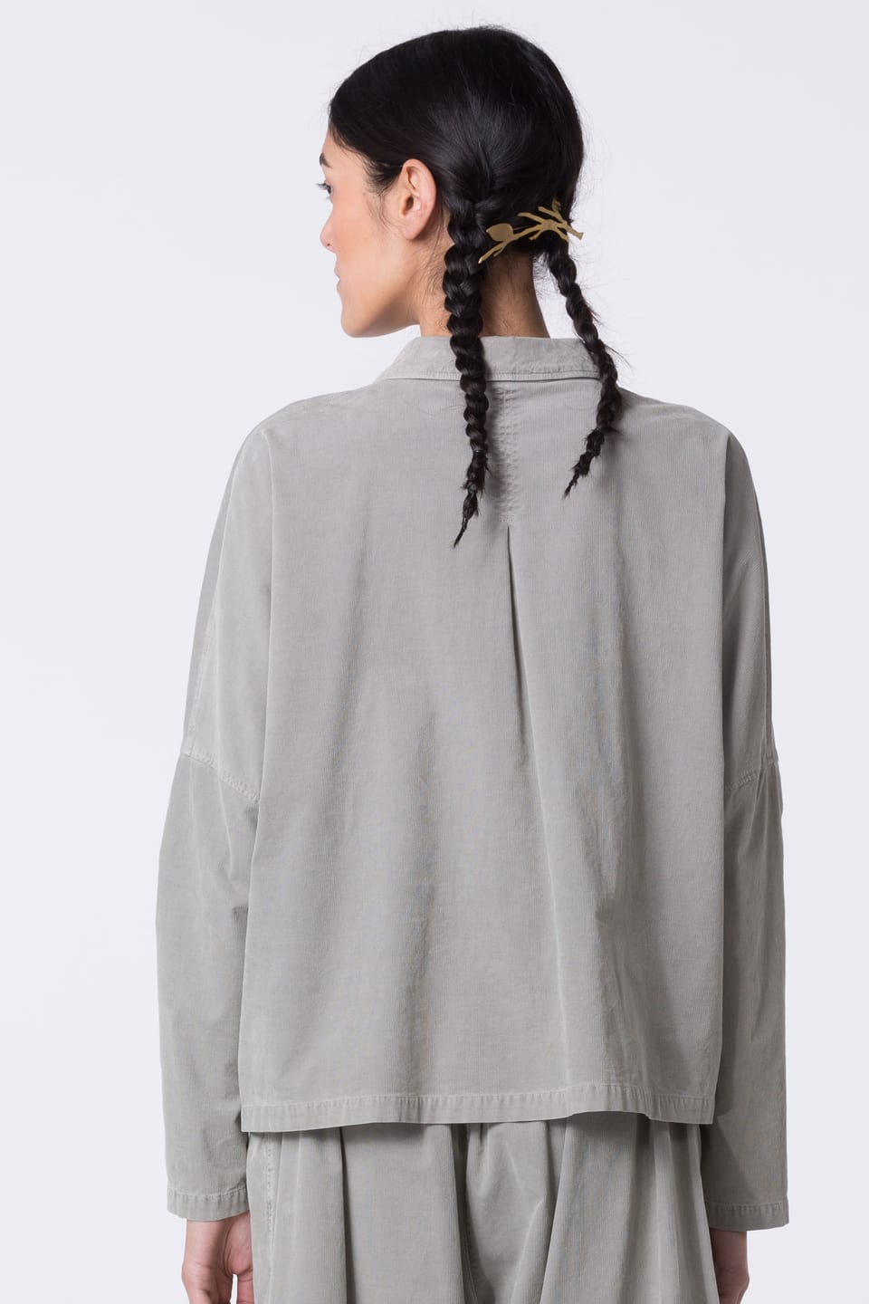Blouse 420 - Cotton needlecord with stretch - 122ECRU - 10240710097