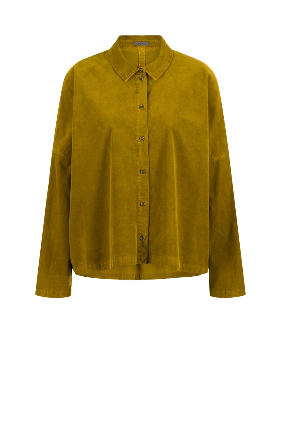 Blouse 420 - Cotton needlecord with stretch - 742BRASS - 10240710097