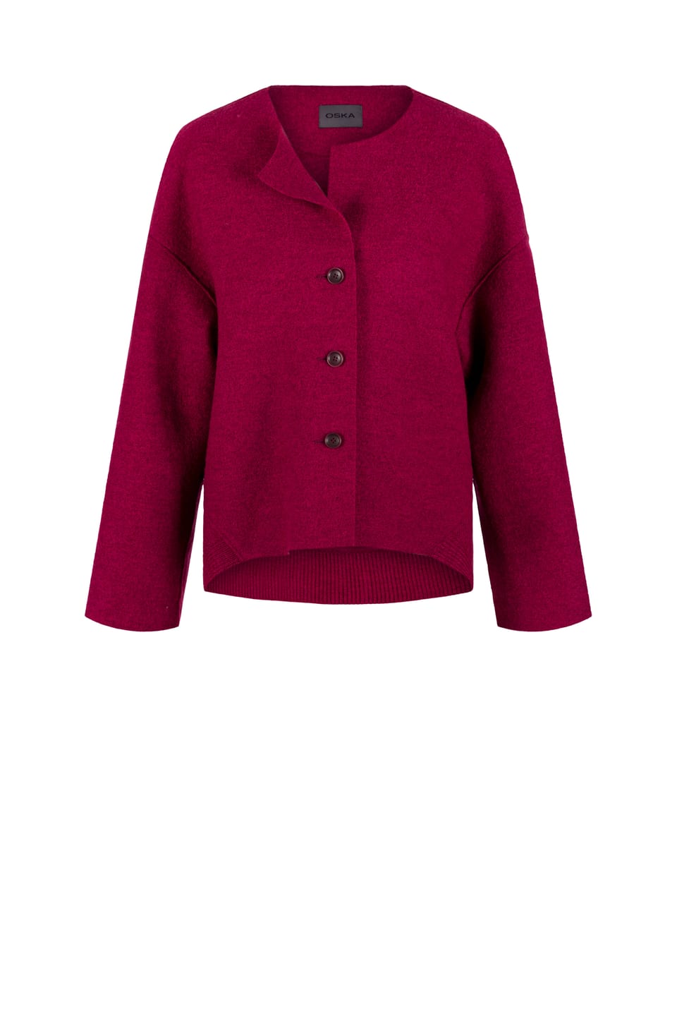 Bunda 414 - Prémiová vařená vlna OSKA - 340GARNET - 10240710098