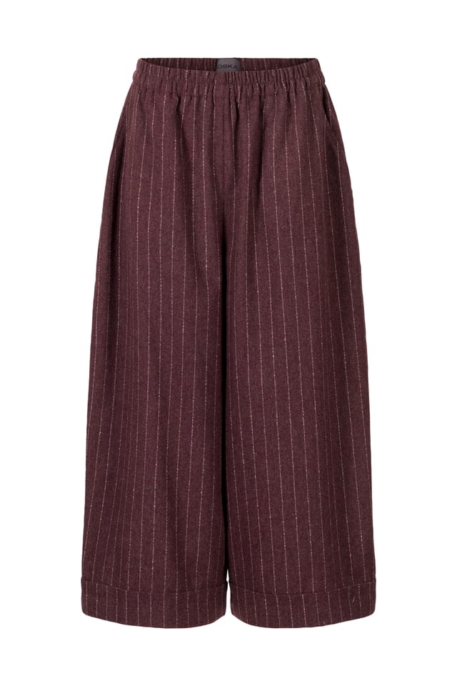 Hose 427 - Wollmischung mit ECOVERO™ Viskose - 370WINE - 10240710100