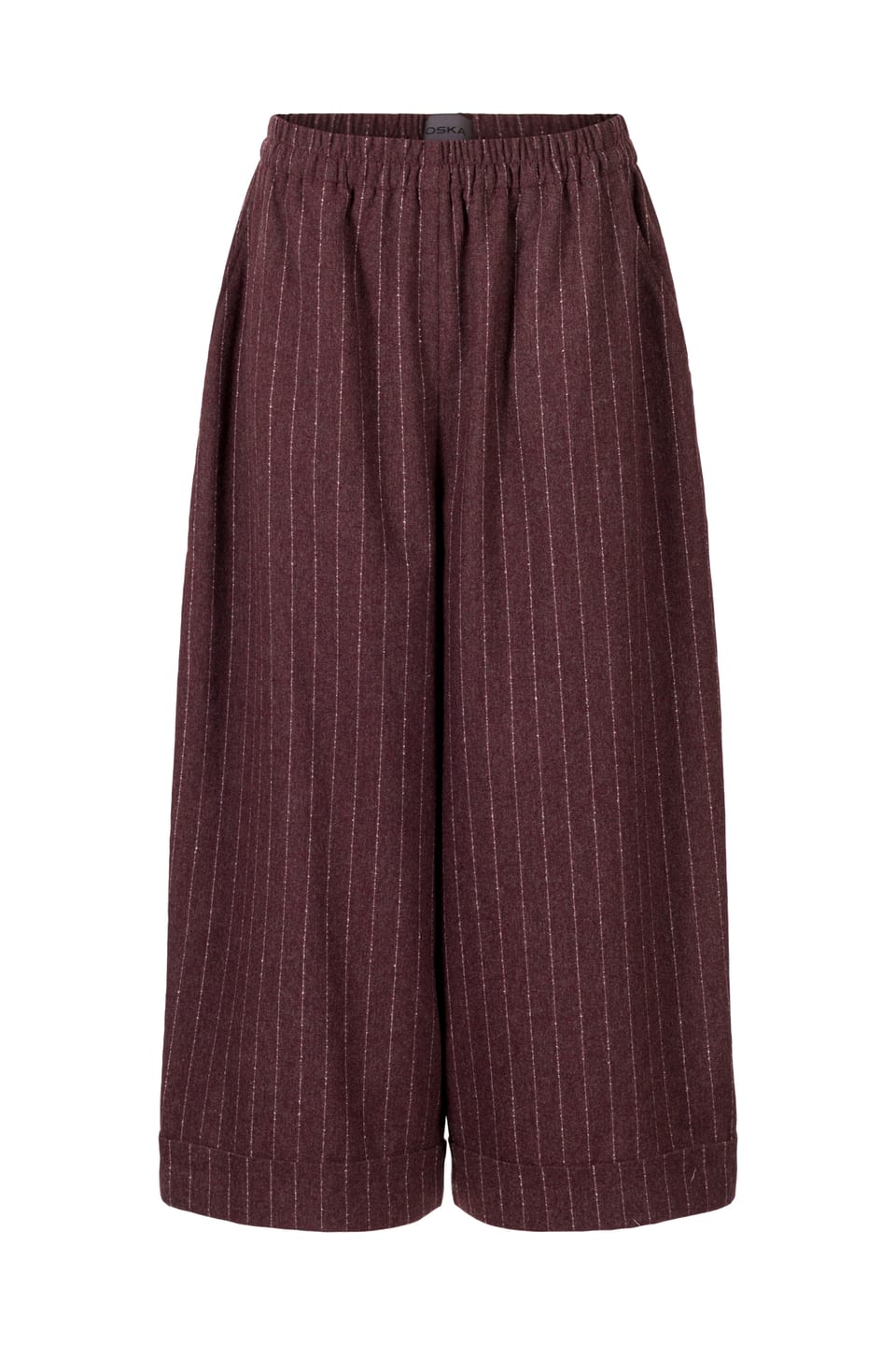 Trousers 427 - Wool blend with ECOVERO™ viscose - 370WINE - 10240710100