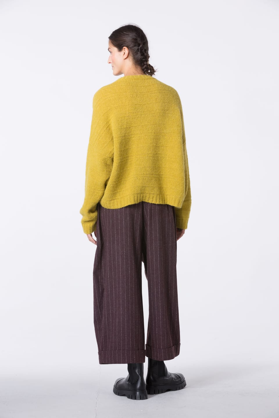 Trousers 427 - Wool blend with ECOVERO™ viscose - 370WINE - 10240710100