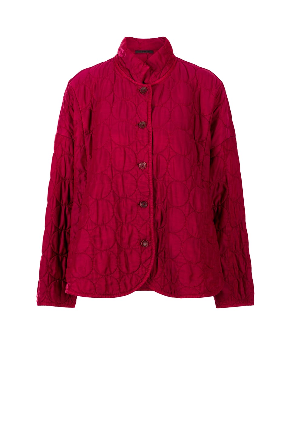 Jacket 417 - Quilted modal-cupro blend - 342GARNET - 10240710102