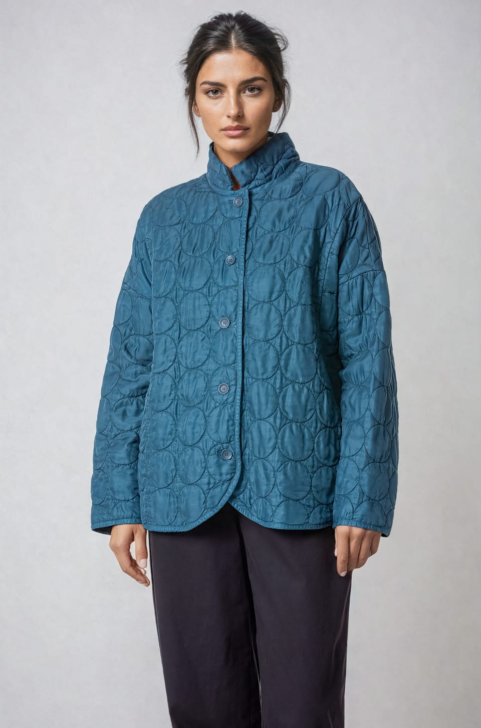 Jacket 417 - Quilted modal-cupro blend - 552STREAM - 10240710102