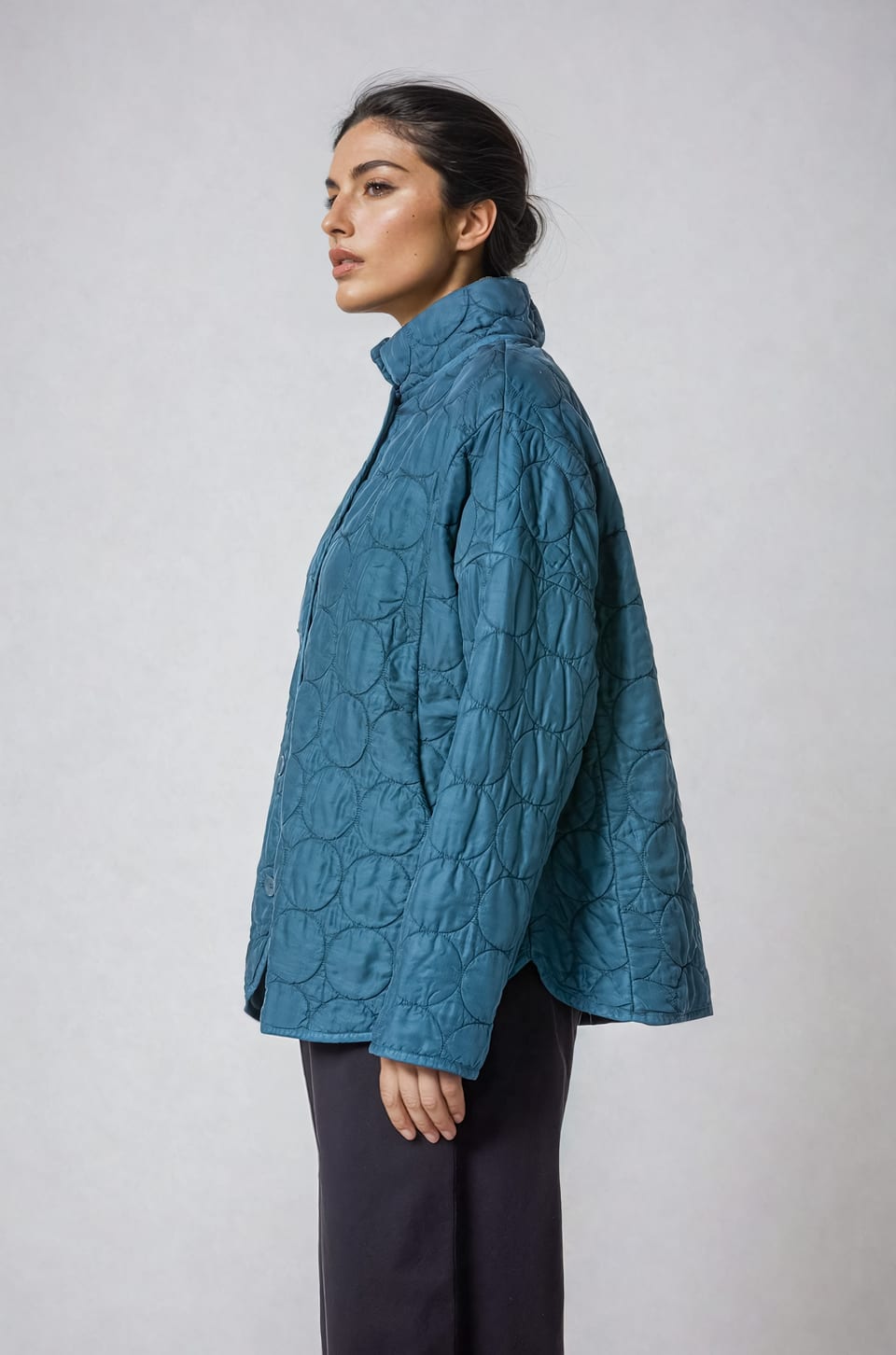 Jacket 417 - Quilted modal-cupro blend - 552STREAM - 10240710102