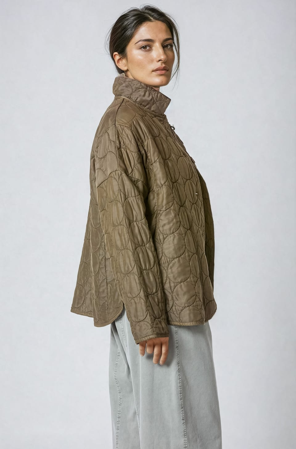 Jacket 417 - Quilted modal-cupro blend - 752HIGHLAND - 10240710102