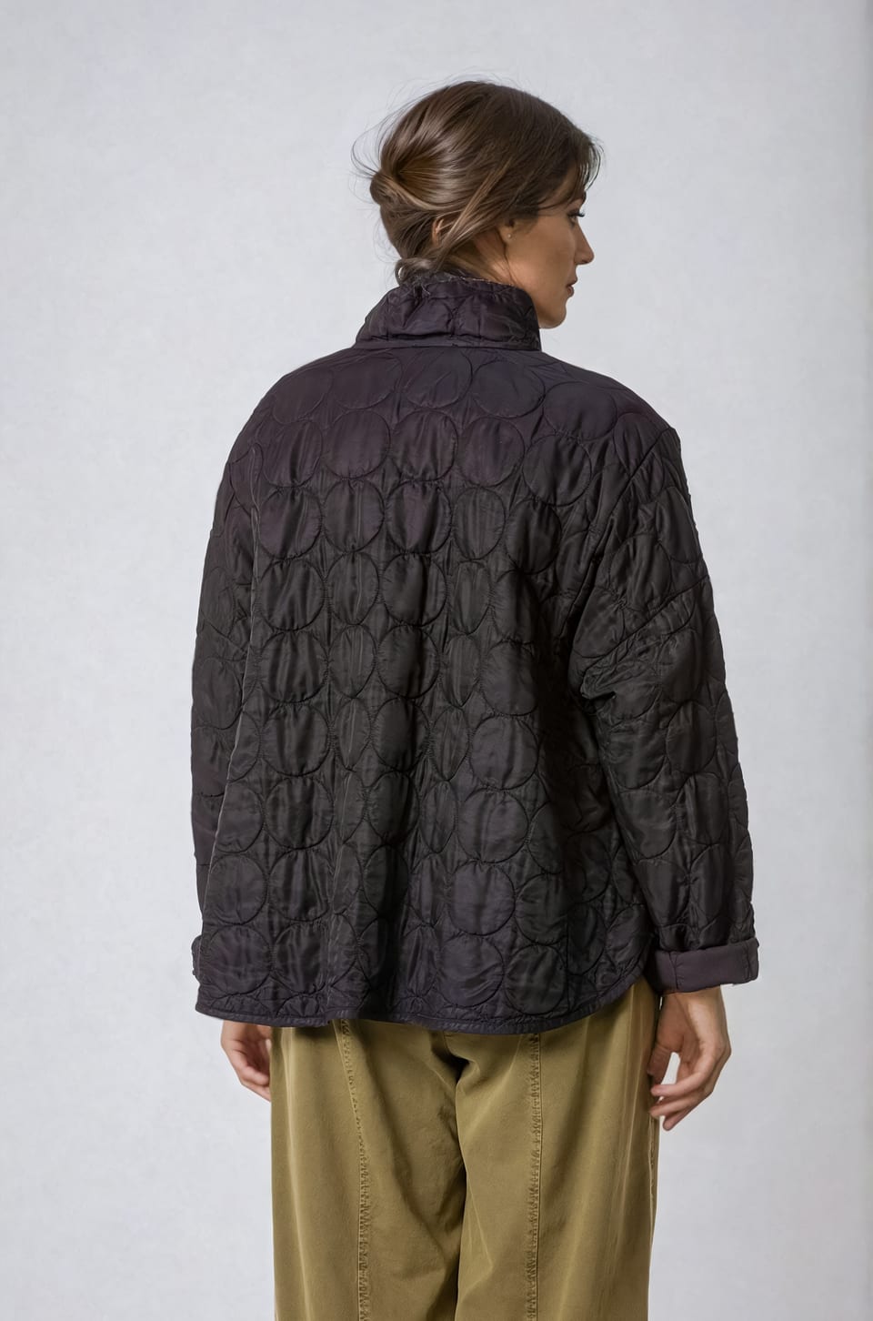Jacket 417 - Quilted modal-cupro blend - 990BLACK - 10240710102