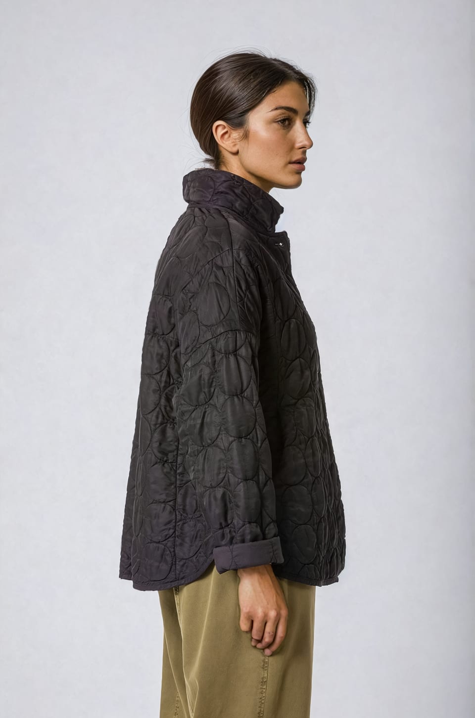 Jacket 417 - Quilted modal-cupro blend - 990BLACK - 10240710102