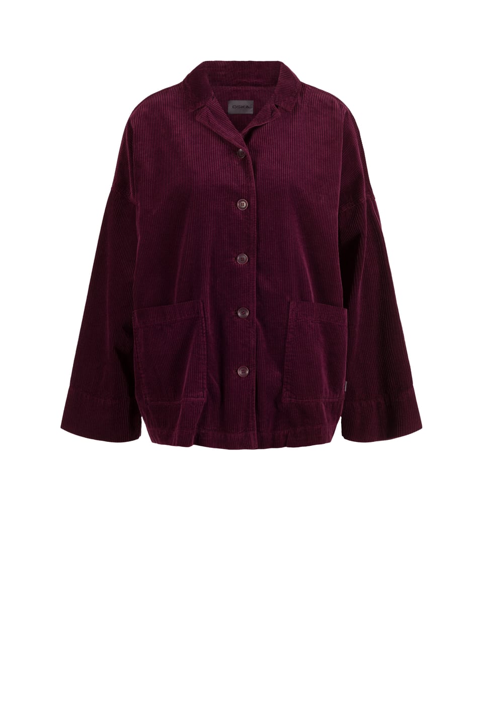 Jacket 418 - Pure cotton corduroy - 372WINE - 10240710103