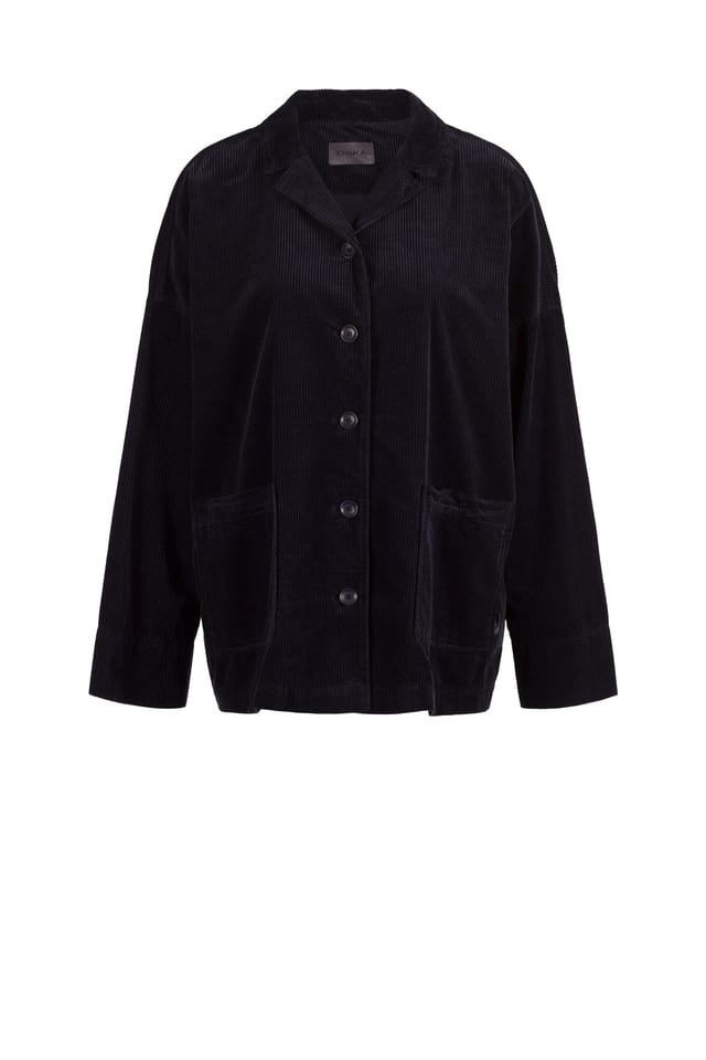 Jacke 418 - Reiner Baumwollcord - 490NAVY - 10240710103