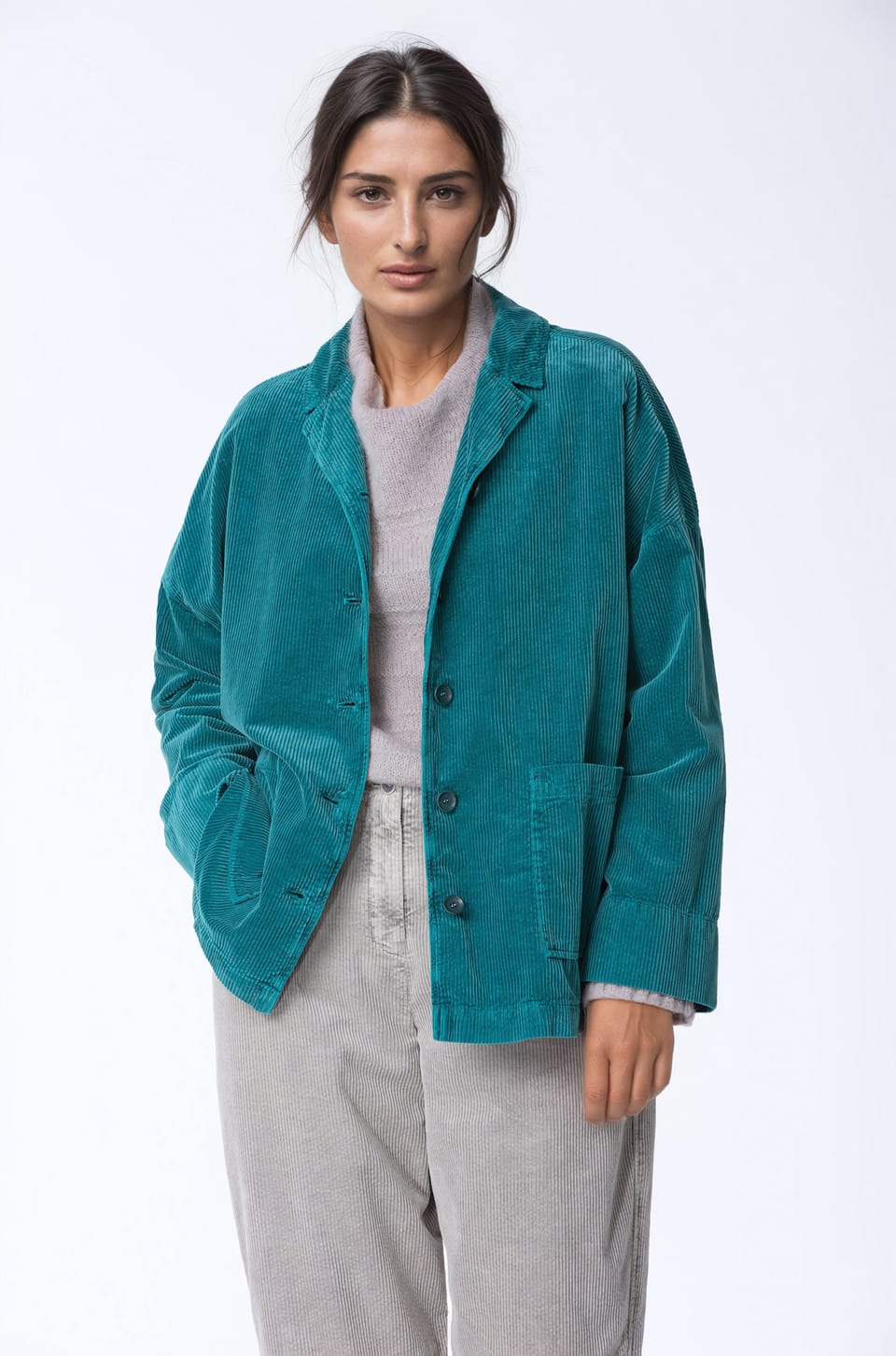 Jacket 418 - Pure cotton corduroy - 652AMULET - 10240710103