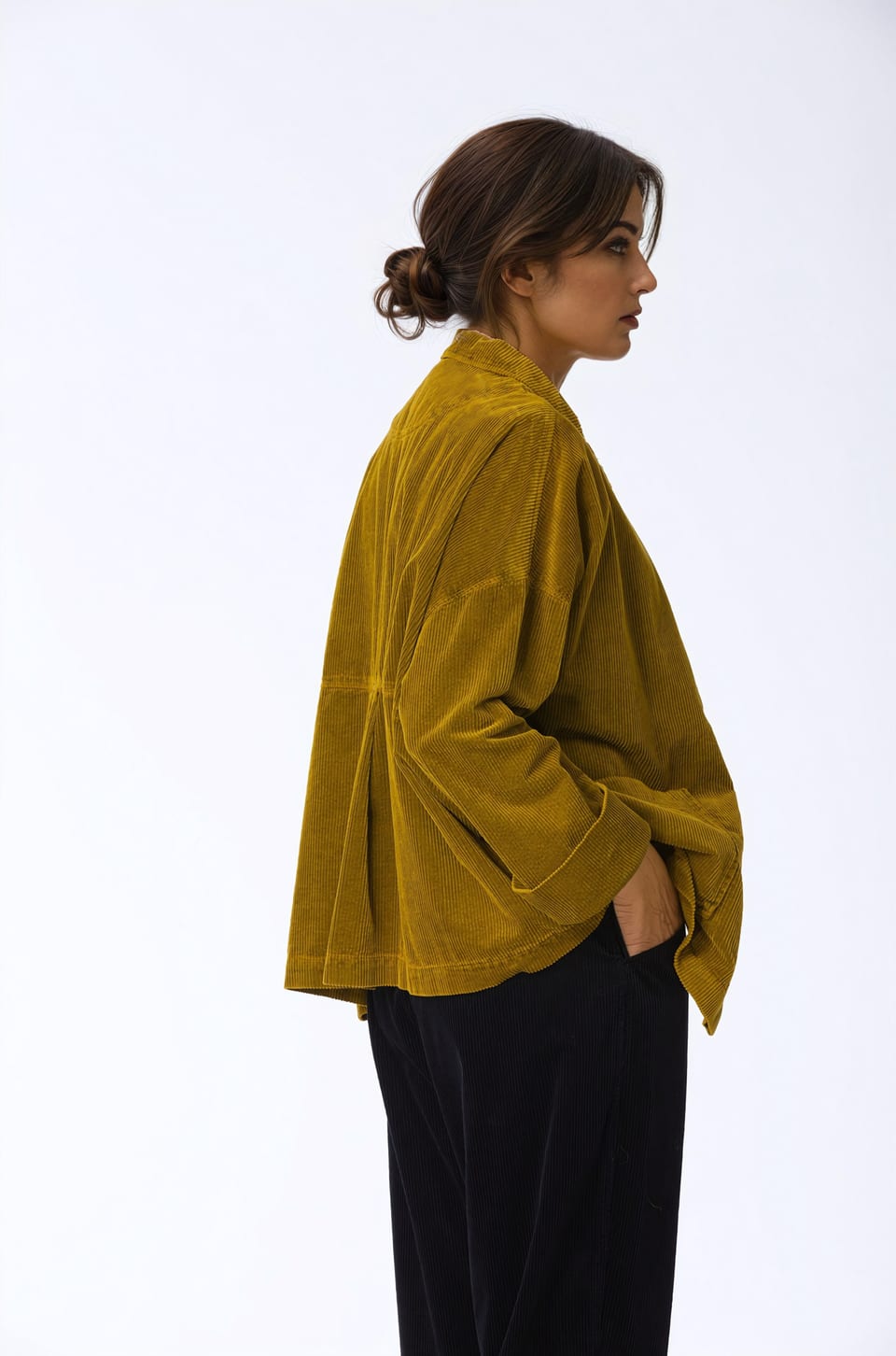 Jacket 418 - Pure cotton corduroy - 742BRASS - 10240710103