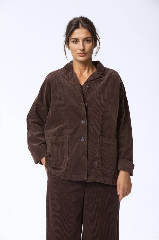 Jacket 418 - Pure cotton corduroy - 792YAK - 10240710103