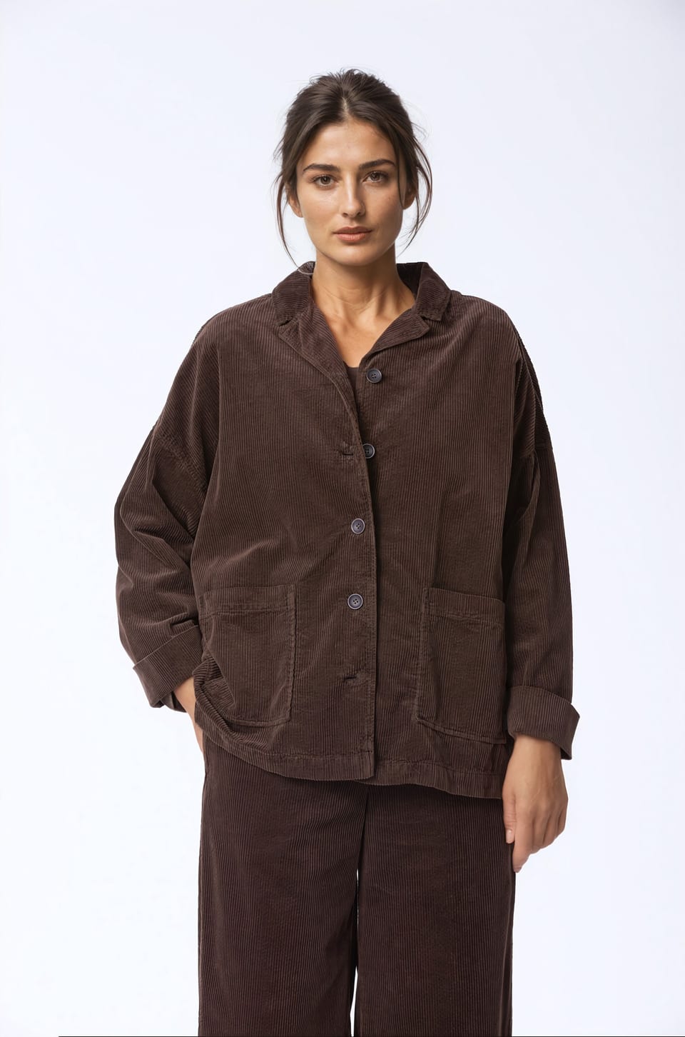 Jacket 418 - Pure cotton corduroy - 792YAK - 10240710103
