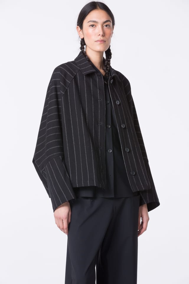 Jacket 420 - Cotton-wool blend - 990BLACK - 10240710105