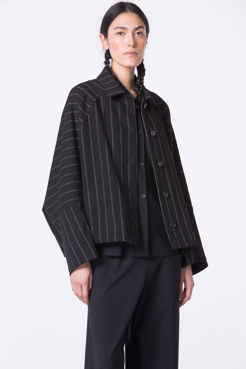 Jacket 420 - Cotton-wool blend - 990BLACK - 10240710105