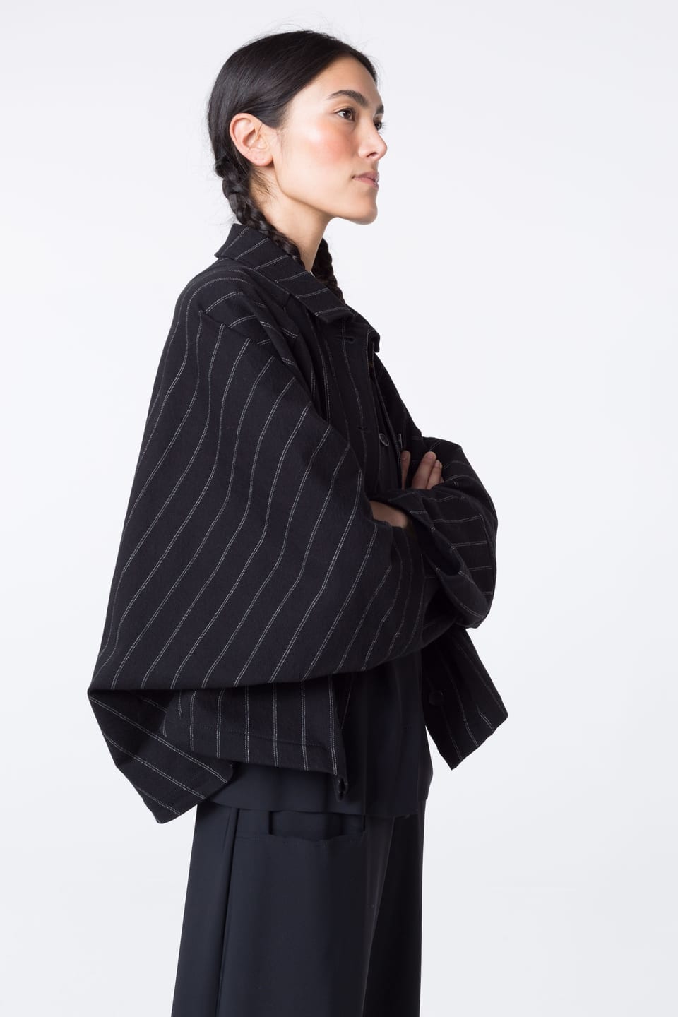 Jacket 420 - Cotton-wool blend - 990BLACK - 10240710105