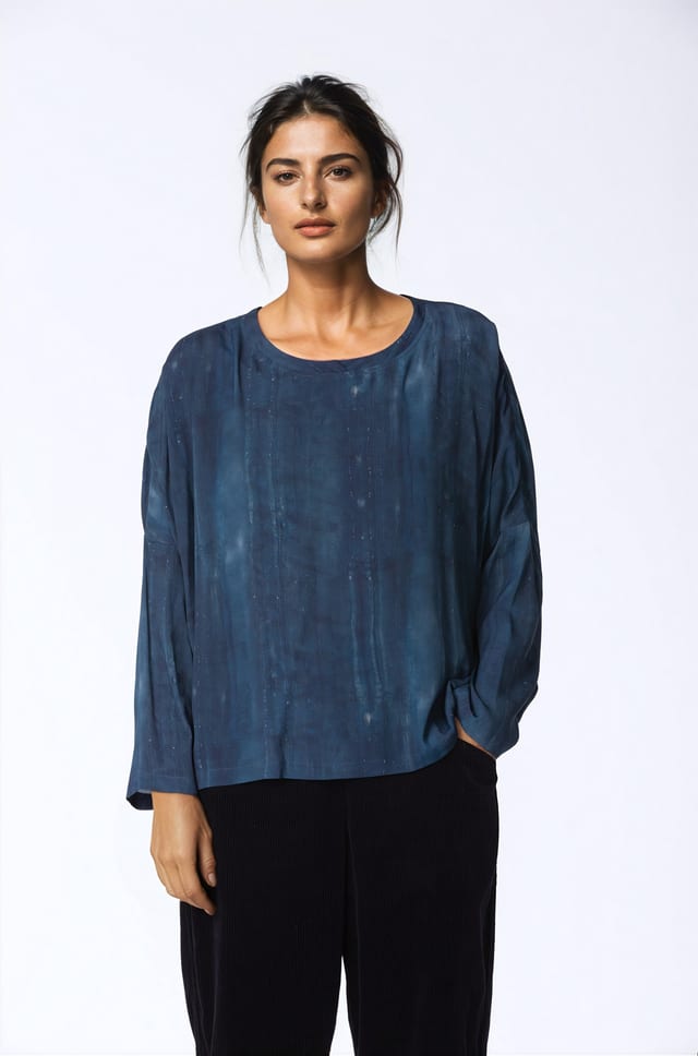 Blouse 422 - Printed pure viscose - 550STREAM - 10240710109