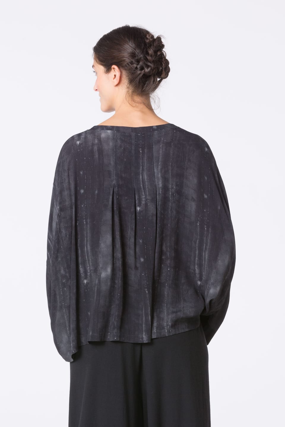 Blouse 422 - Printed pure viscose - 990BLACK - 10240710109
