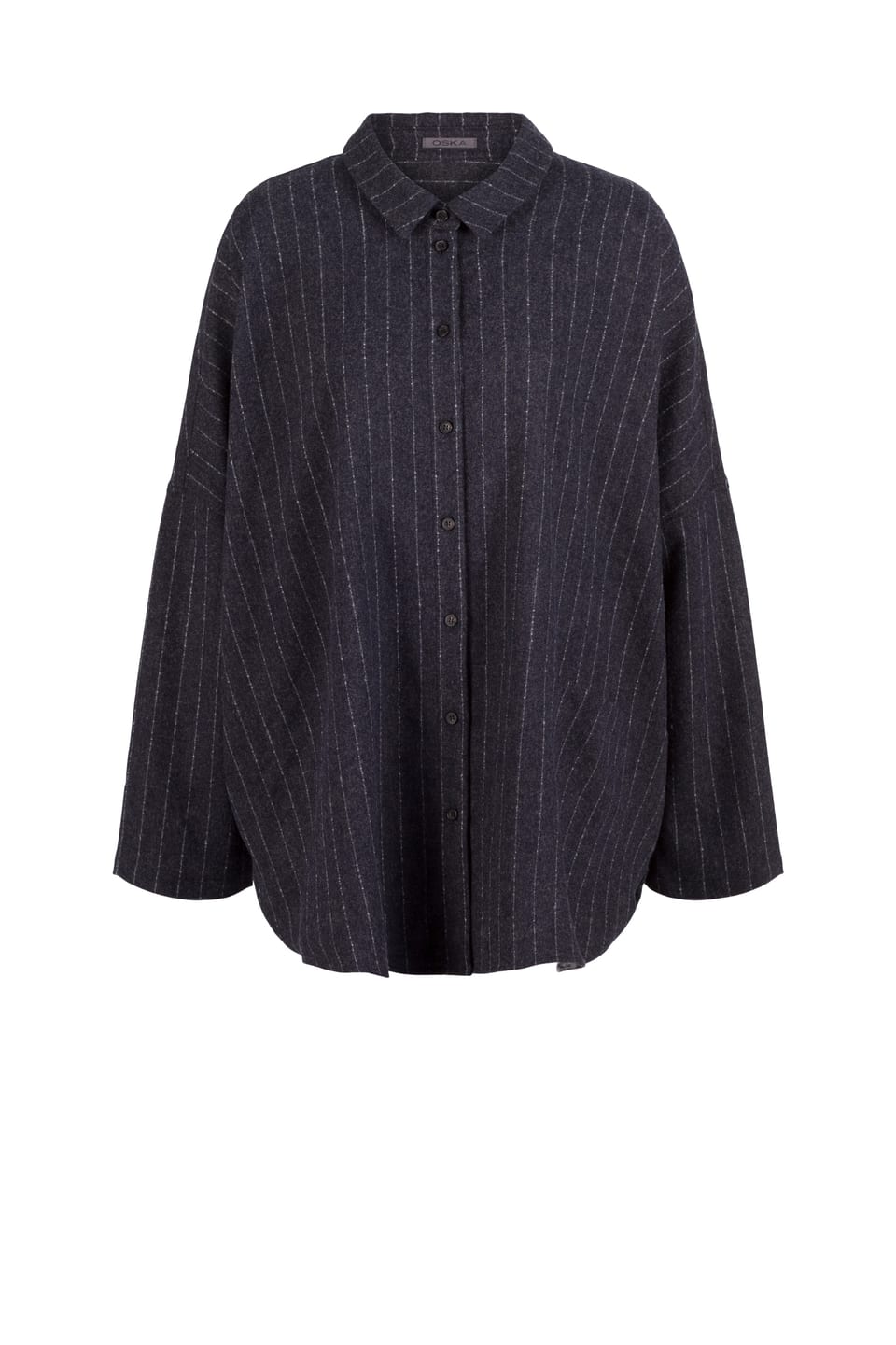 Blouse 424 - Wool blend with ECOVERO™ viscose - 490NAVY - 10240710111