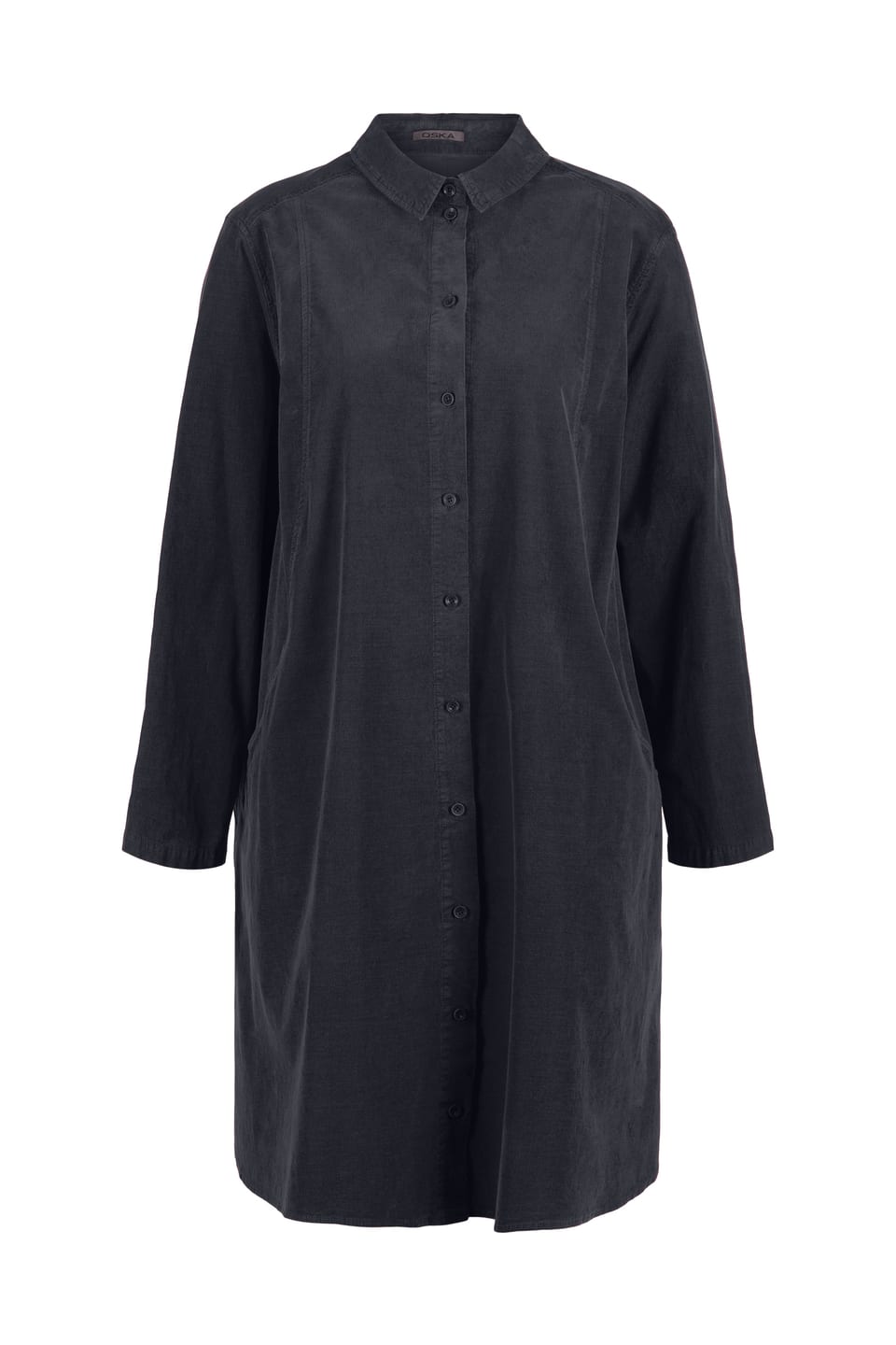 Šaty 409 - Bavlněná jehelní šňůra se strečem - 490NAVY - 10240710114
