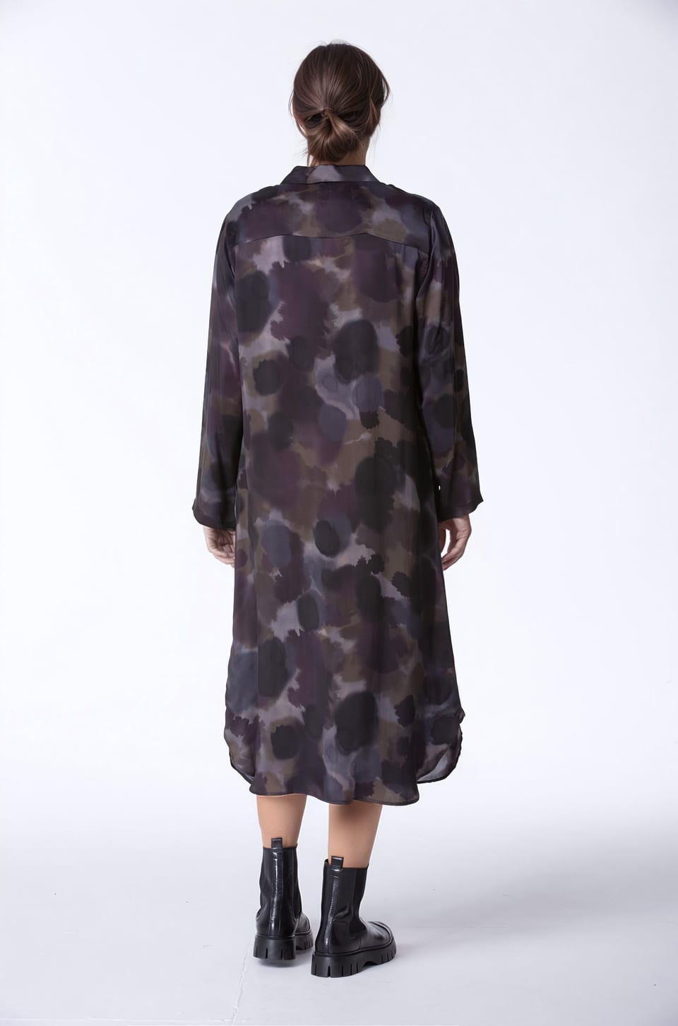 Dress 411 - Printed pure cupro - 790YAK - 10240710116